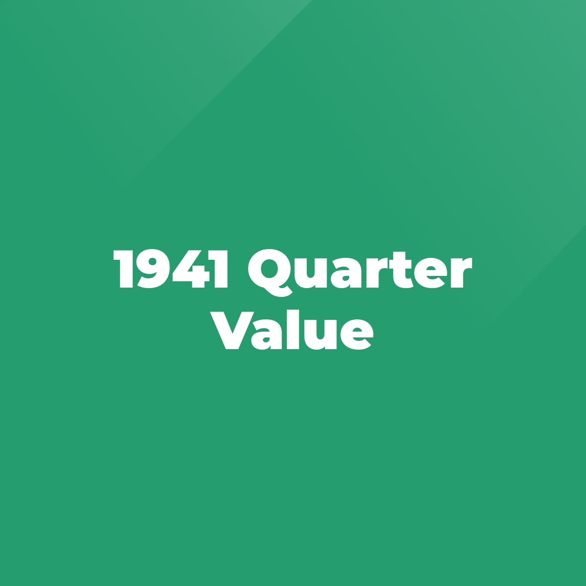 1941 Quarter Value Stratford Antiques & Collectibles